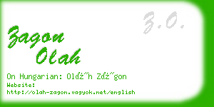 zagon olah business card